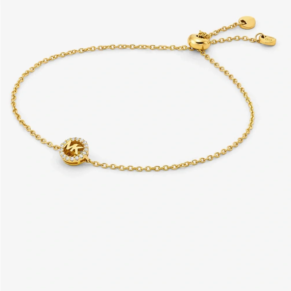 Michael Kors Gold Chain Bracelet with Logo - Picture 1 of 3